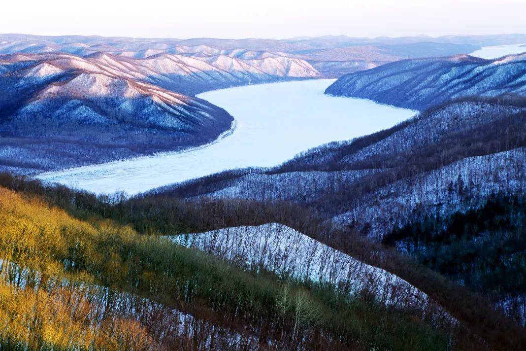 黑龙江，冰封雪锁的北国胜景
